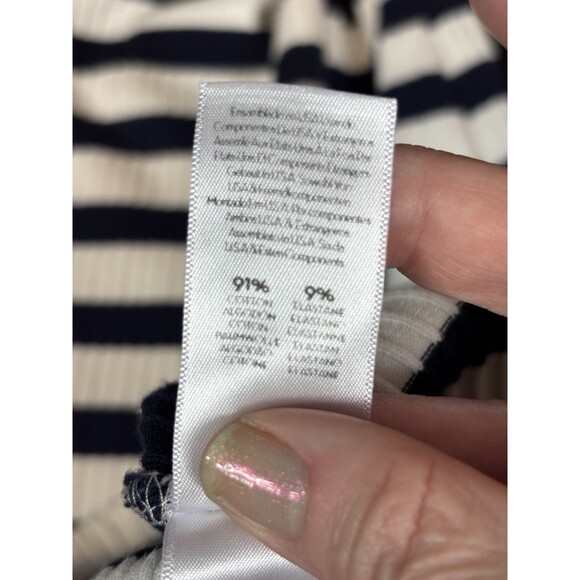 Mother Move It The Chin Ups Midi Dress Blue White Stripe Size XS Ribbed Tank - Picture 10 of 12